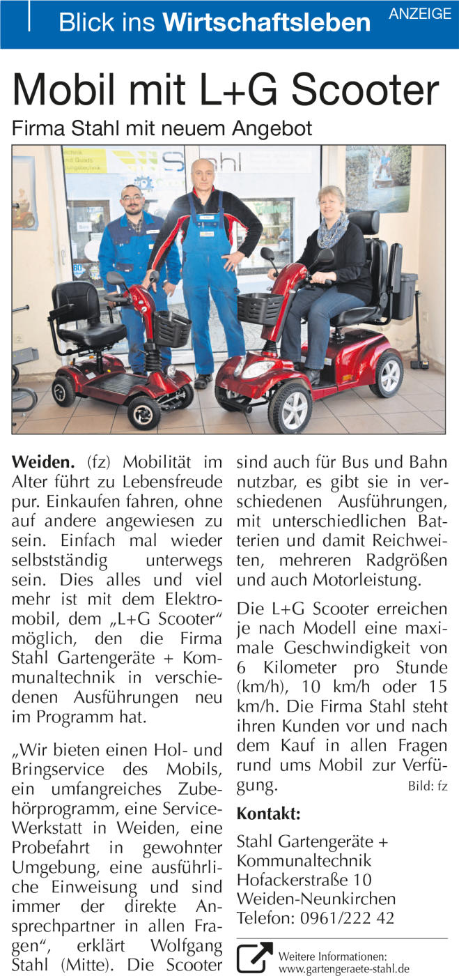 Mobil mit L+G Scooter